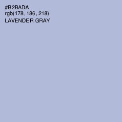 #B2BADA - Lavender Gray Color Image