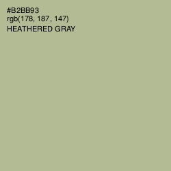 #B2BB93 - Heathered Gray Color Image
