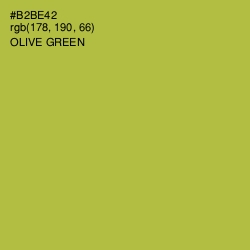 #B2BE42 - Olive Green Color Image