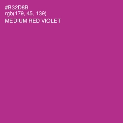 #B32D8B - Medium Red Violet Color Image
