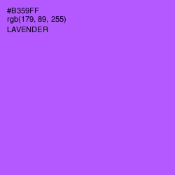 #B359FF - Lavender Color Image