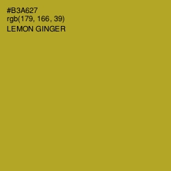 #B3A627 - Lemon Ginger Color Image
