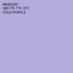 #B3ACDD - Cold Purple Color Image