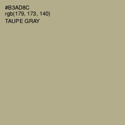 #B3AD8C - Taupe Gray Color Image