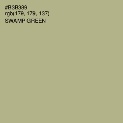 #B3B389 - Swamp Green Color Image