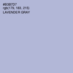 #B3B7D7 - Lavender Gray Color Image