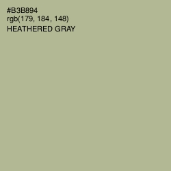 #B3B894 - Heathered Gray Color Image