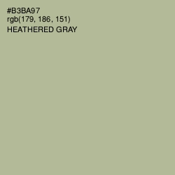 #B3BA97 - Heathered Gray Color Image