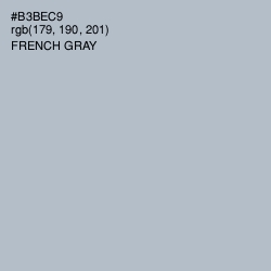 #B3BEC9 - French Gray Color Image