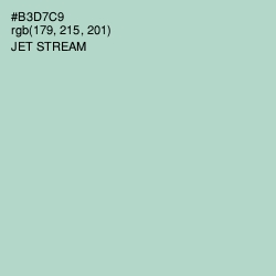 #B3D7C9 - Jet Stream Color Image