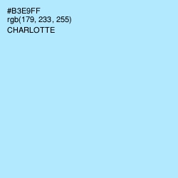 #B3E9FF - Charlotte Color Image