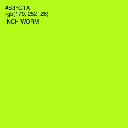 #B3FC1A - Inch Worm Color Image