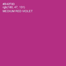 #B42F83 - Medium Red Violet Color Image