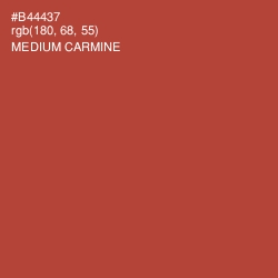 #B44437 - Medium Carmine Color Image