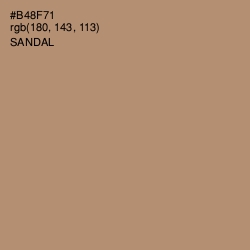 #B48F71 - Sandal Color Image