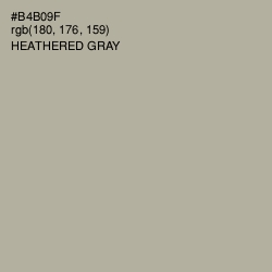 #B4B09F - Heathered Gray Color Image