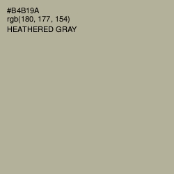 #B4B19A - Heathered Gray Color Image