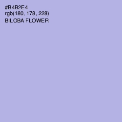 #B4B2E4 - Biloba Flower Color Image