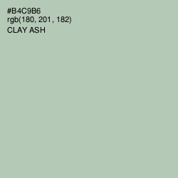 #B4C9B6 - Clay Ash Color Image