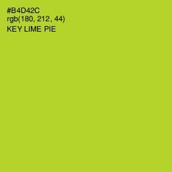 #B4D42C - Key Lime Pie Color Image