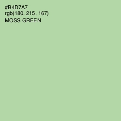 #B4D7A7 - Moss Green Color Image