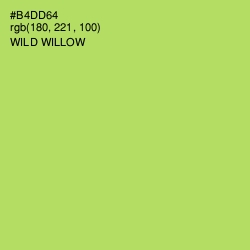 #B4DD64 - Wild Willow Color Image