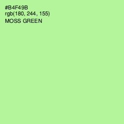 #B4F49B - Moss Green Color Image