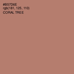 #B57D6E - Coral Tree Color Image