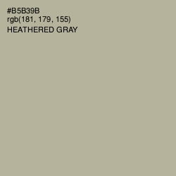 #B5B39B - Heathered Gray Color Image