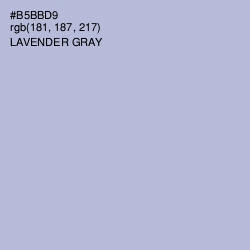 #B5BBD9 - Lavender Gray Color Image