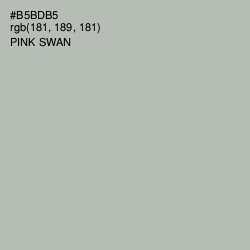 #B5BDB5 - Pink Swan Color Image