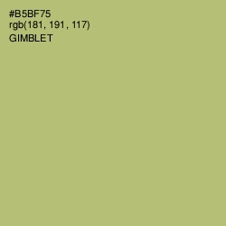 #B5BF75 - Gimblet Color Image