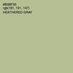 #B5BF93 - Heathered Gray Color Image