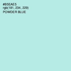 #B5EAE5 - Powder Blue Color Image