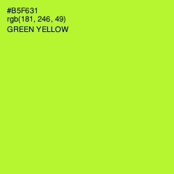 #B5F631 - Green Yellow Color Image