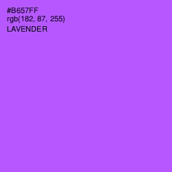 #B657FF - Lavender Color Image