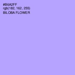 #B6A2FF - Biloba Flower Color Image