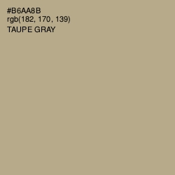 #B6AA8B - Taupe Gray Color Image
