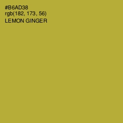 #B6AD38 - Lemon Ginger Color Image