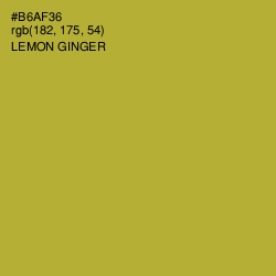 #B6AF36 - Lemon Ginger Color Image
