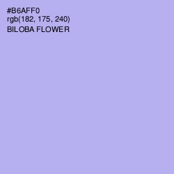 #B6AFF0 - Biloba Flower Color Image