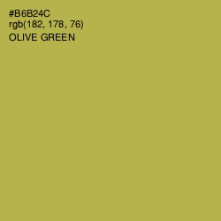 #B6B24C - Olive Green Color Image