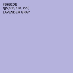 #B6B2DE - Lavender Gray Color Image