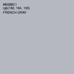 #B6B8C1 - French Gray Color Image