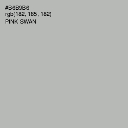 #B6B9B6 - Pink Swan Color Image