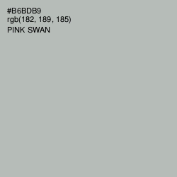 #B6BDB9 - Pink Swan Color Image
