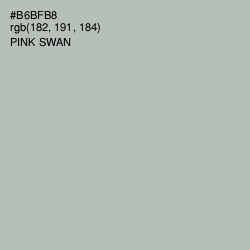 #B6BFB8 - Pink Swan Color Image