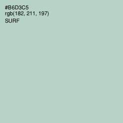 #B6D3C5 - Surf Color Image
