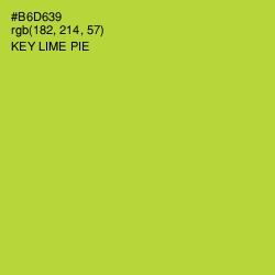#B6D639 - Key Lime Pie Color Image