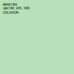 #B6E1B9 - Celadon Color Image